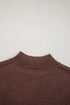 Coffee Western Howdy Boot Graphic High Neck Sweater